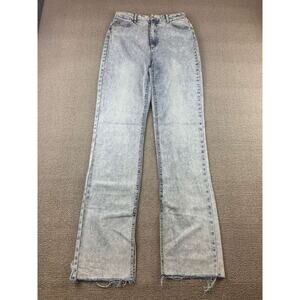 emory park Light Wash Wide Leg Jeans